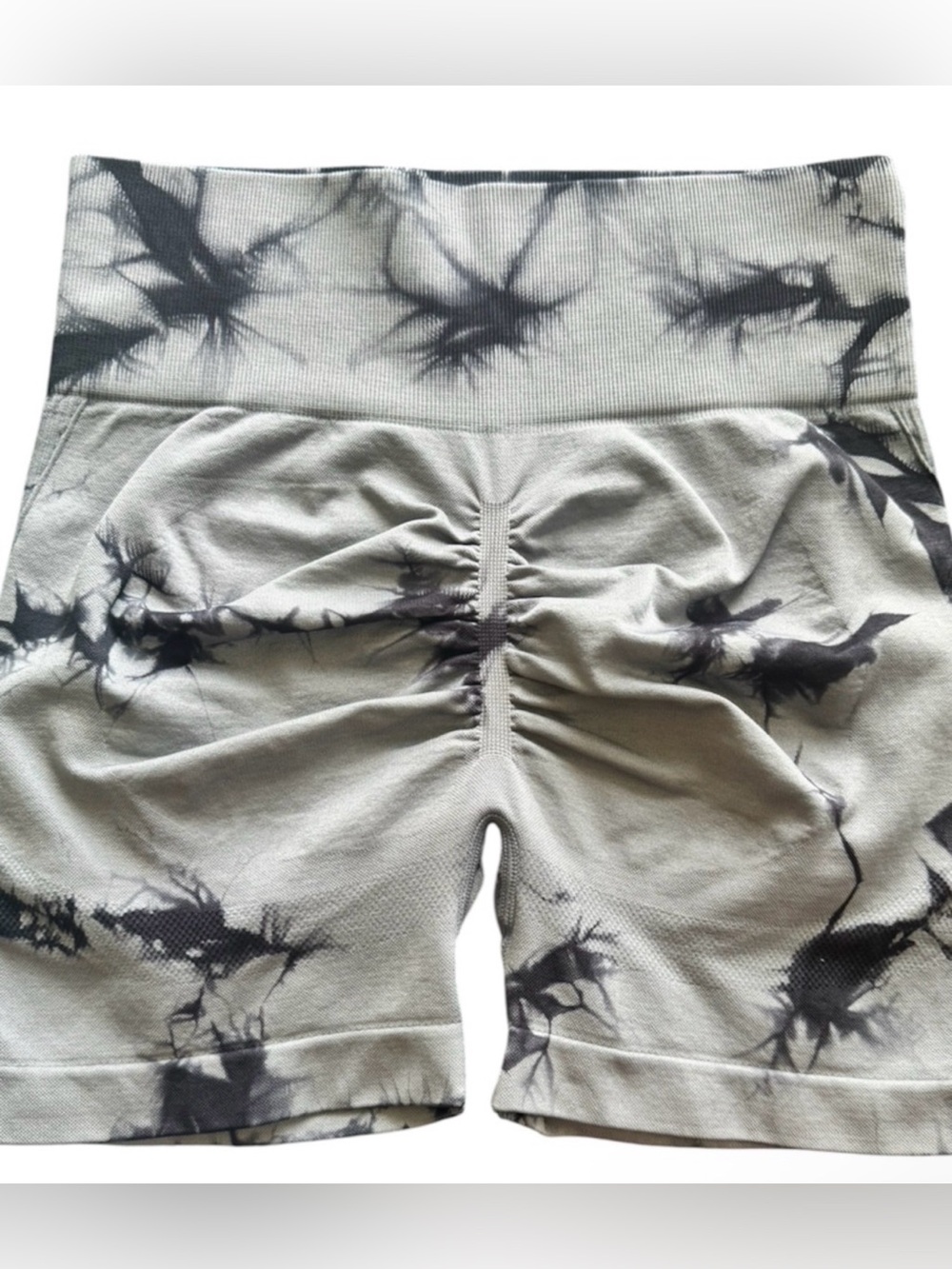 Tye Dye high waist butt-lifting shorts Size M